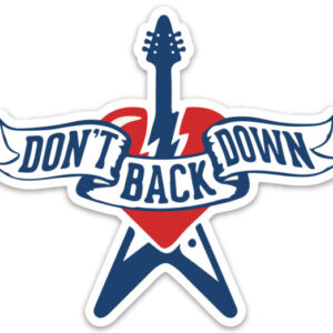 Stickers from Don’t Back Down, Maryland's premier Tom Petty and the Heartbreakers tribute band